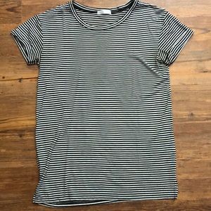 Awake black and white stripe tee